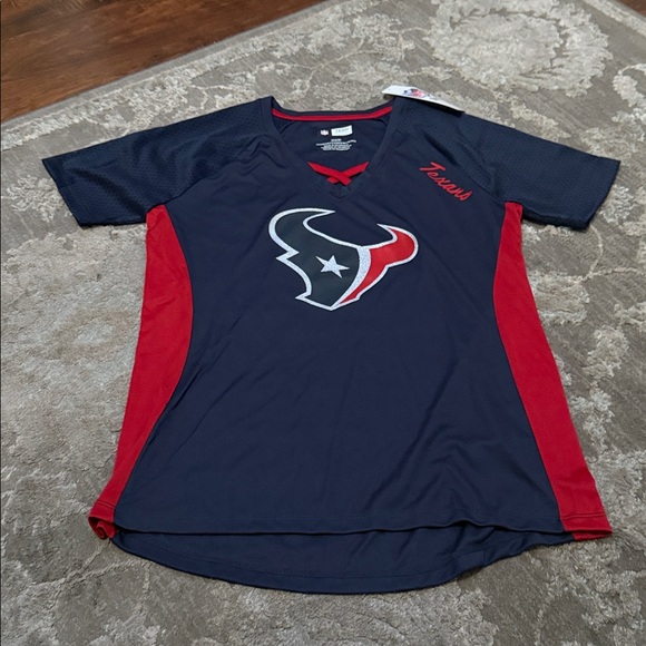 NFL Tops - NFL HOUSTON TEXANS Women's Jersey MEDIUM NWT